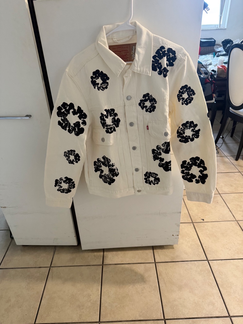 Jaqueta Denim Tears x Levis Branca