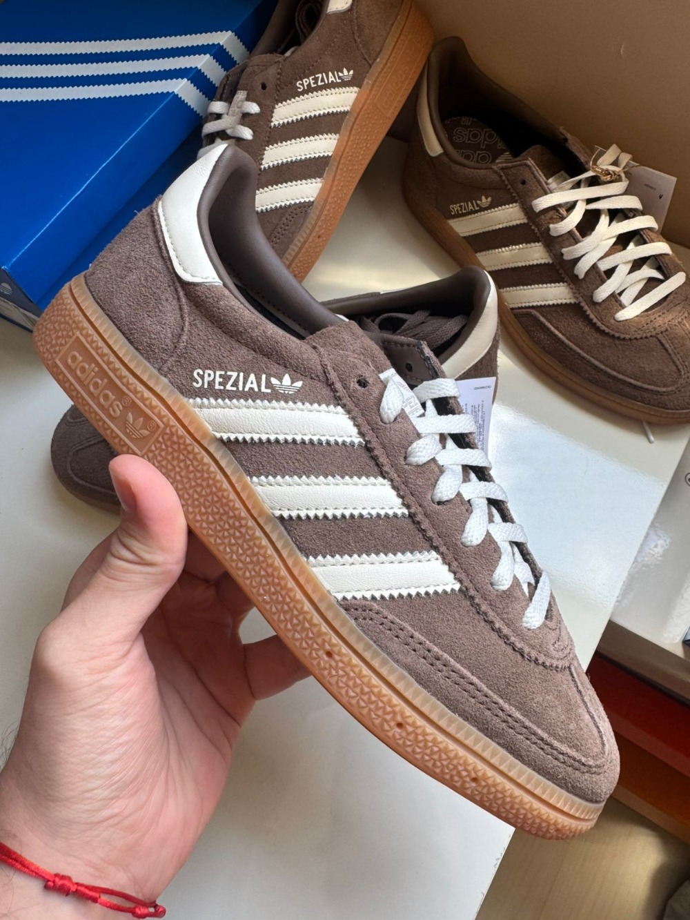 adidas Handball Spezial Kids Earth Strata Off White Gum — 37, Novo