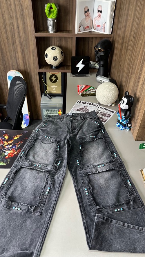 Calça Vale Lives Forever Gem Painter Black — 46, Novo