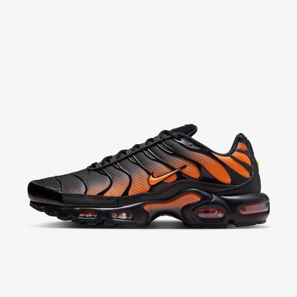 Nike Air Max Plus Black Total Orange — 39 / 40 / 41 / 42 / 43 / 44, Novo