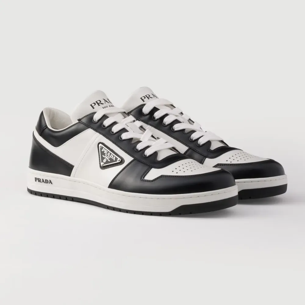 Prada Downtown Leather Black White - Droper
