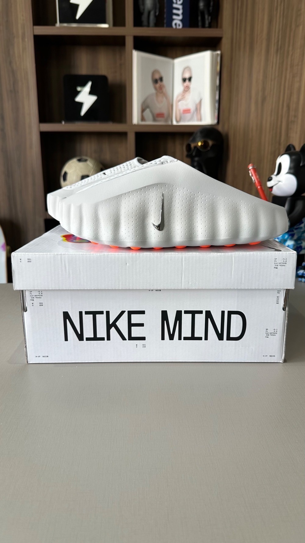 Nike Mind 001 Slide Light Smoke Grey — 42, Novo