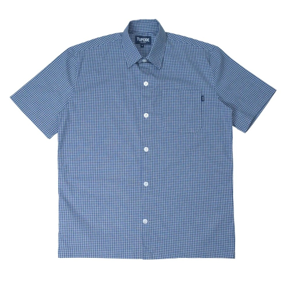 Camisa TUPODE Xadz Ands Manga Curta Azul — G / XG, Novo