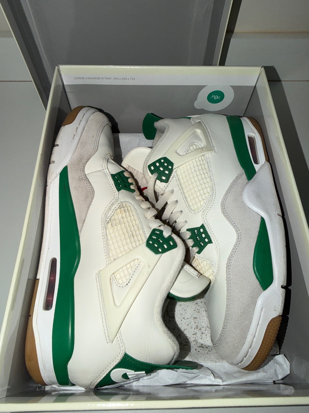 Nike SB x Air Jordan 4 Pine Green — 43, Usado