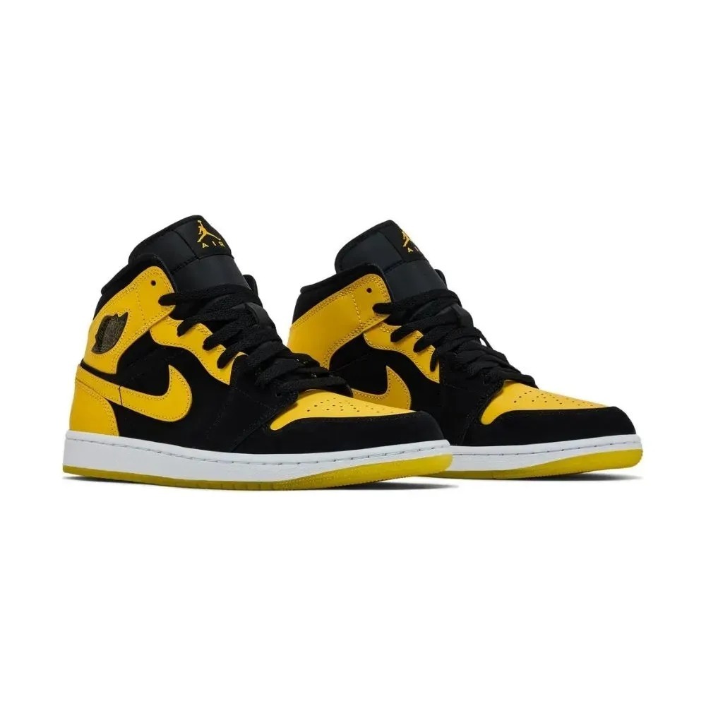 Air Jordan 1 Mid SE New Love Black Varsity Maize White — 38 / 39 / 39.5 / 40 / 40.5 / 41 / 42 / 42.5 / 43 / 43.5 / 44 / 45, Novo