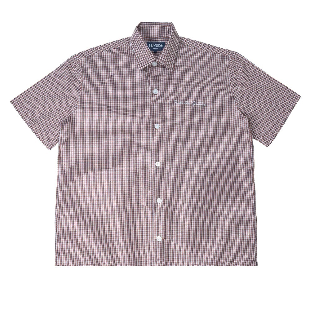 Camisa TUPODE Xadz SAN Marrom Manga Curta — G / XG / XXG, Novo