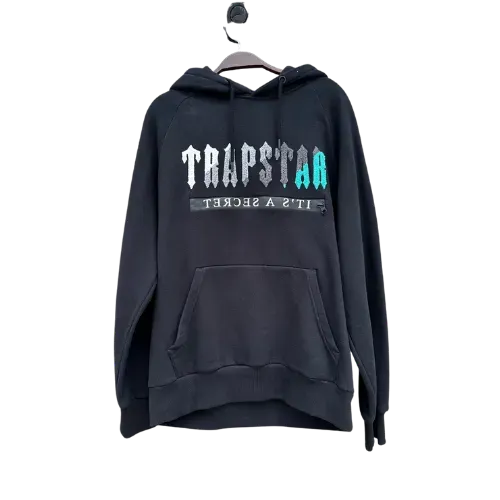 Moletom Trapstar Decoded 2.0 Black Teal - Droper