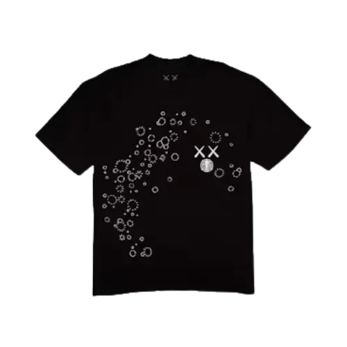 Camiseta KAWS For Kid Cudi Moon Man GID Vintage Black