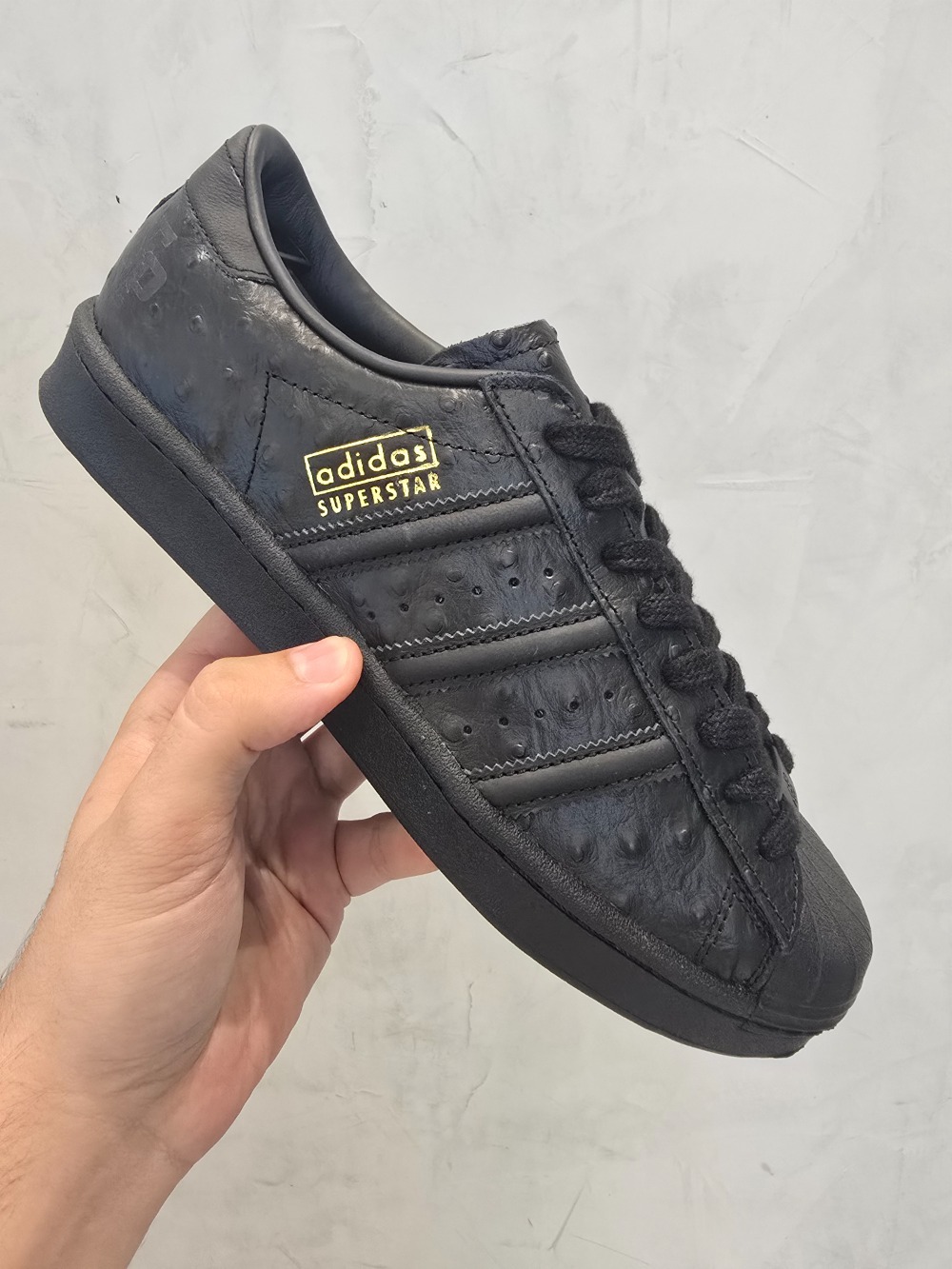 Footpatrol x adidas Superstar Black Ostrich — 36 / 37, Novo