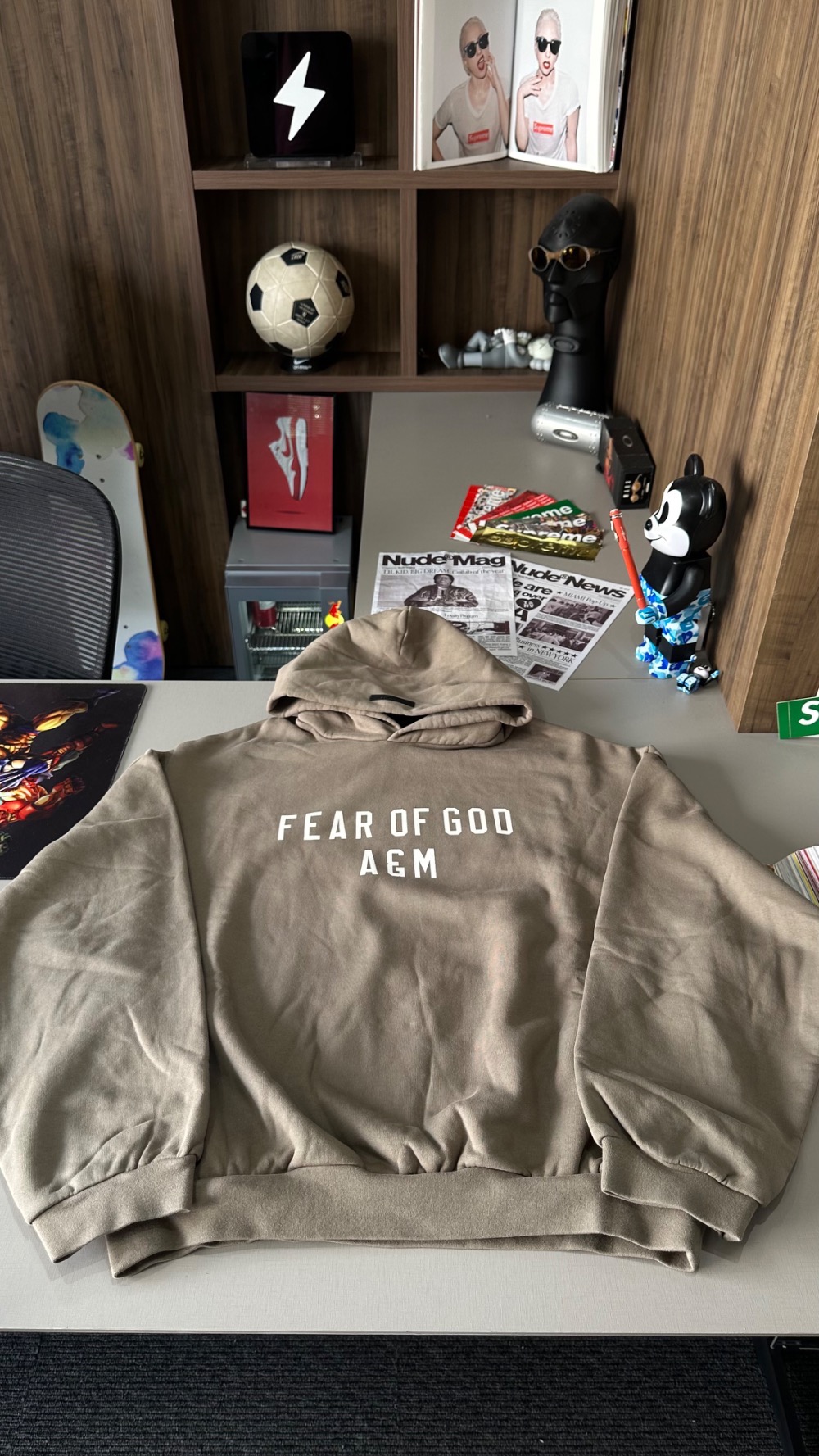 Moletom Fear of God Essentials Heavy Fleece Military — M, Novo