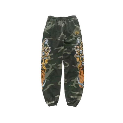 Calça Warren Lotas Three Reapers Stone Washed Camo