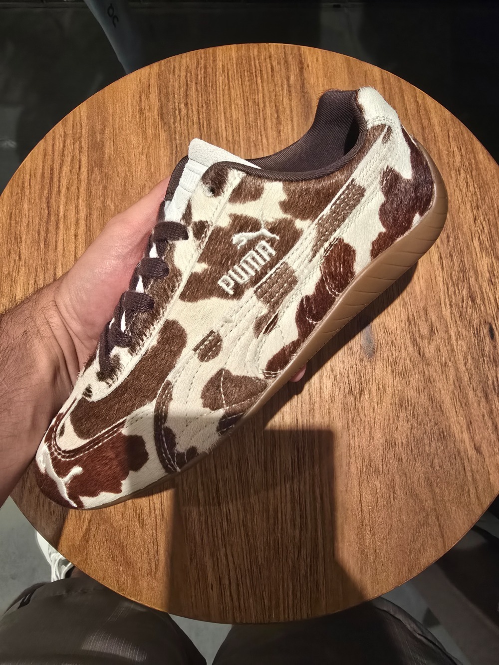 Puma Speedcat Cow Print Chocolate Brown Gum — 35, Novo