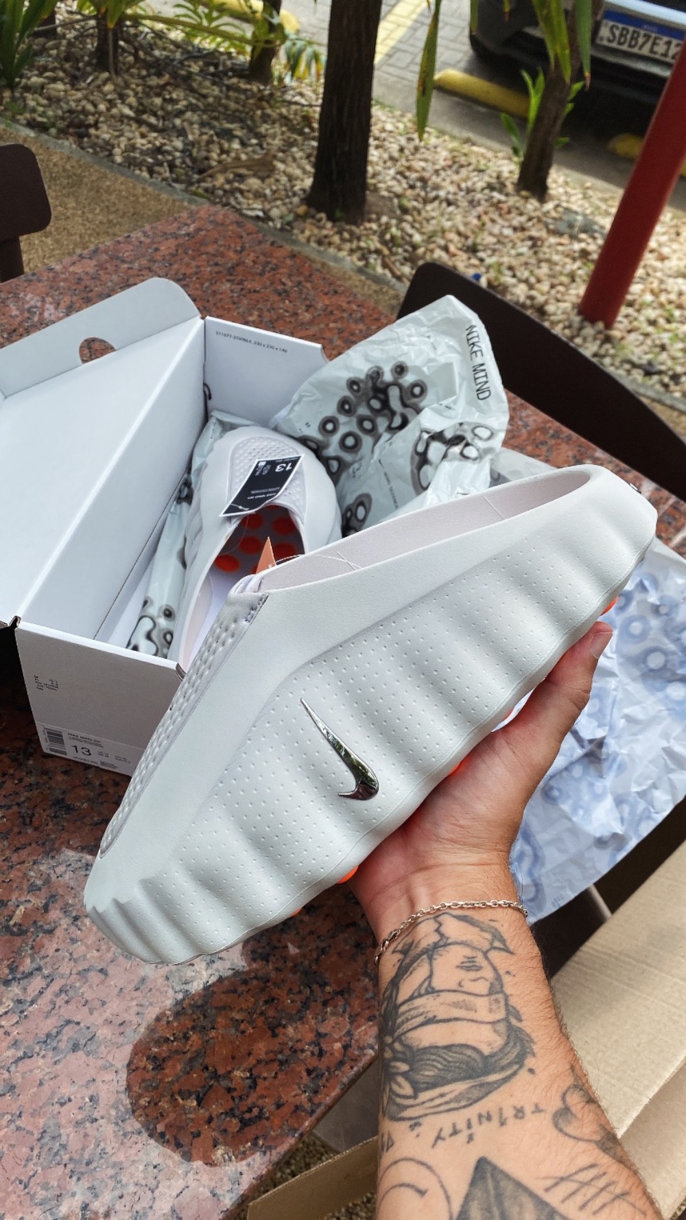 Nike Mind 001 Slide Light Smoke Grey