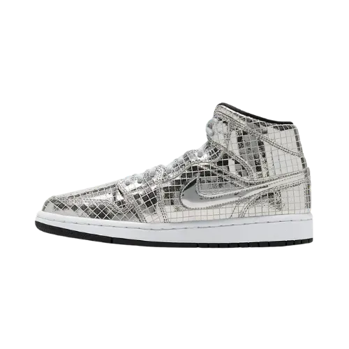 Air Jordan 1 Mid Metallic Silver