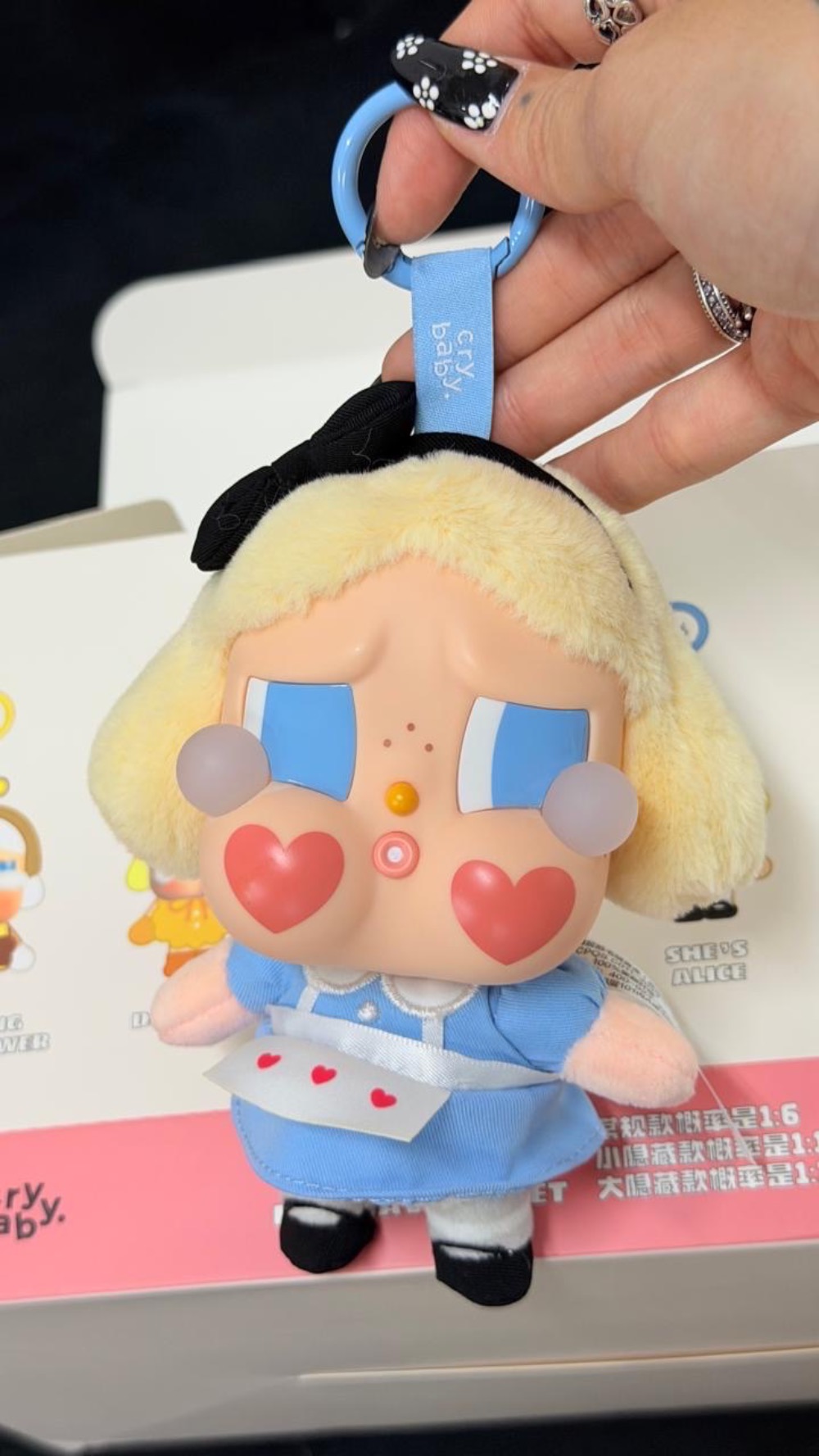 Pop Mart CryBaby Crying Again Series She's Alice Vinyl Face