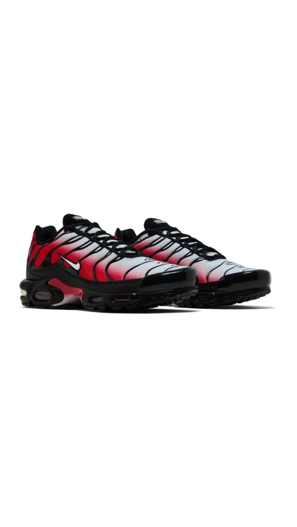 Nike Air Max Plus Pure Platinum University Red — 39 / 40 / 41 / 42 / 43, Novo