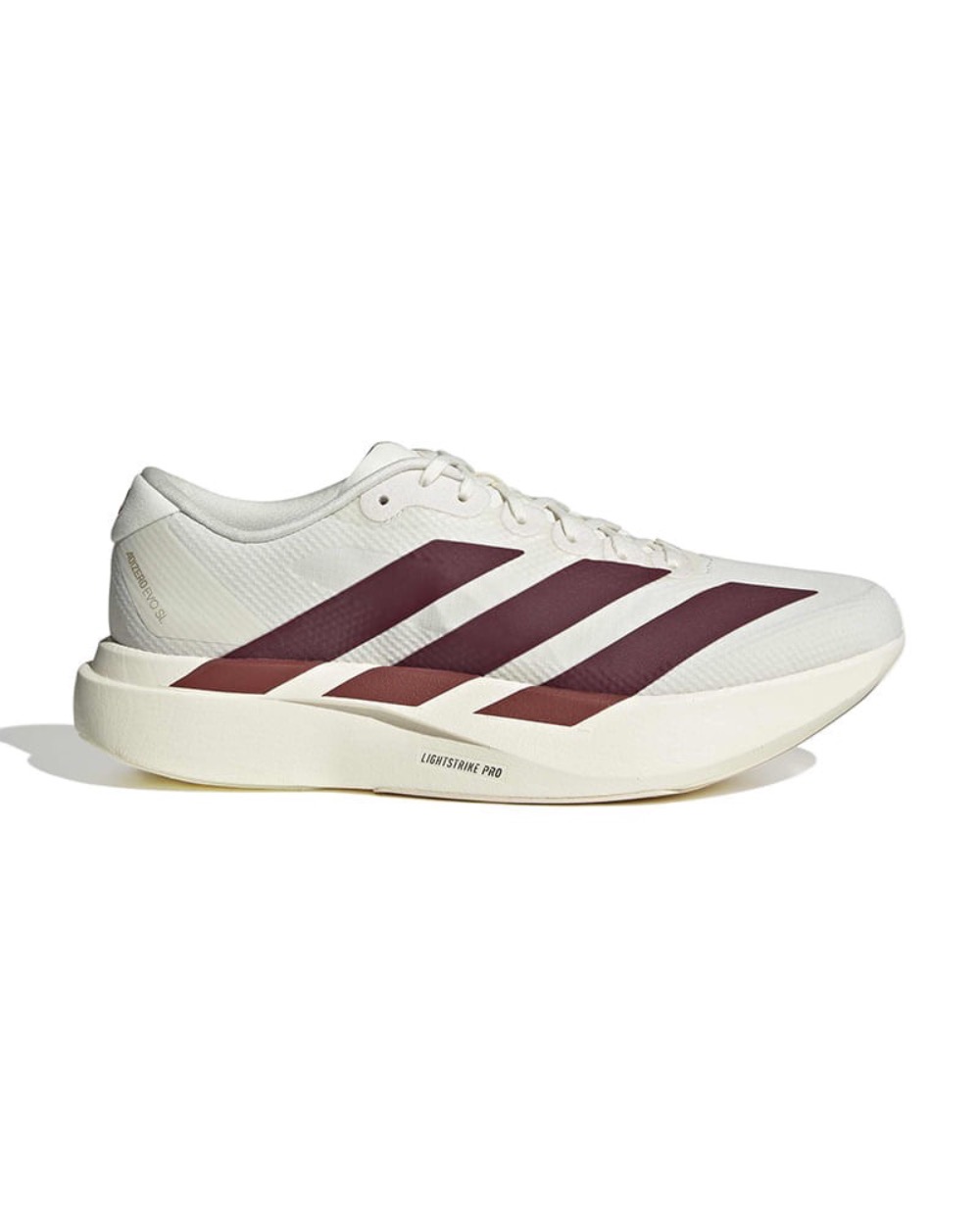 adidas Adizero EVO SL Off White Maroon Mystery Red — 38, Novo