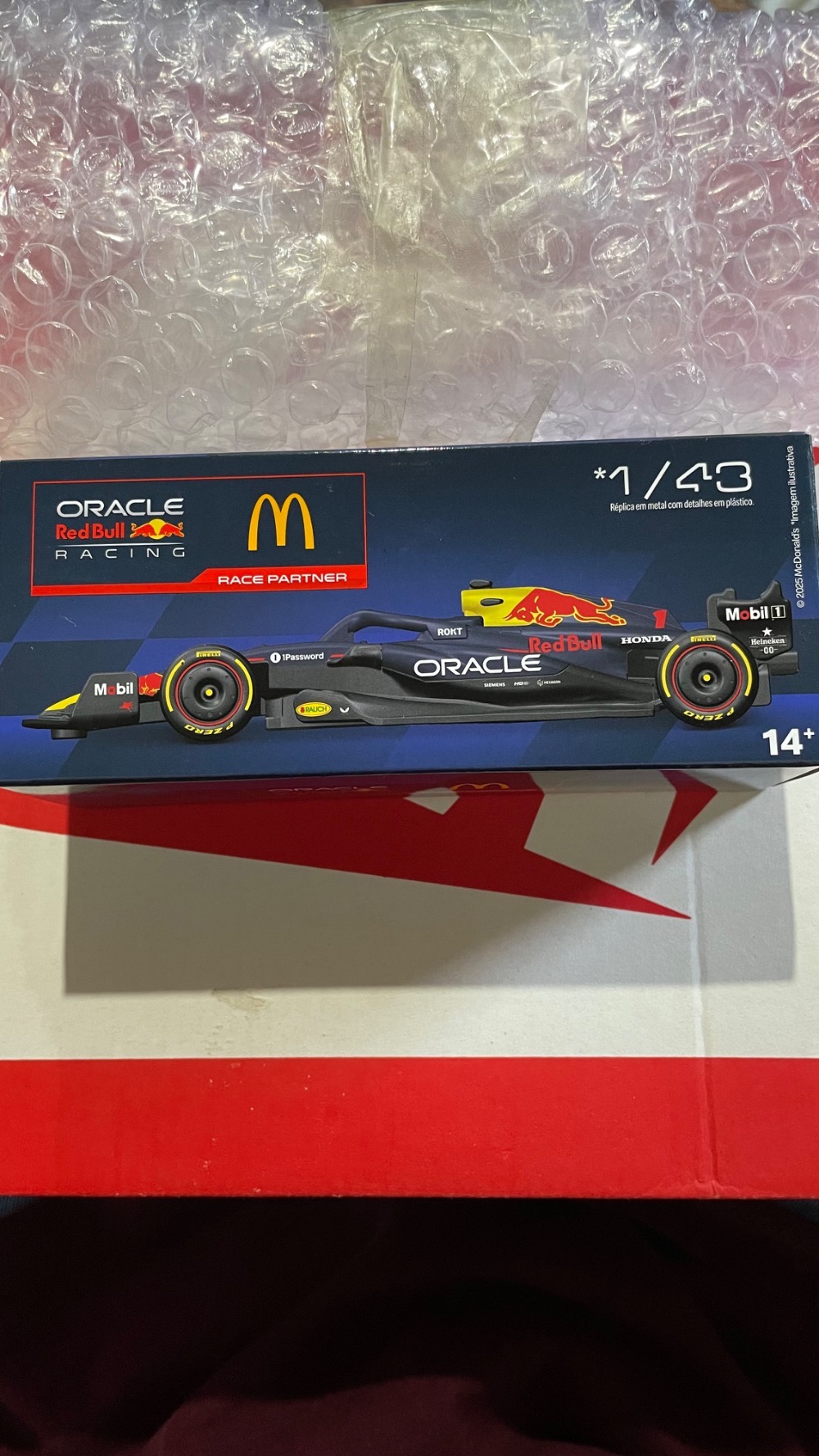 F1 x McDonald's Miniatura Oracle RedBull Racing 1/43