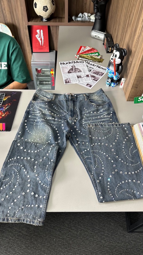 Calça Vale Lives Forever Hypnotik Denim Midwash — 44, Novo
