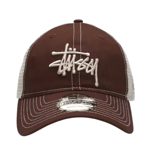 帽子 Stussy New Era 9Twenty Basic Trucker Boné Stussy New Era 9Twenty Basic Trucker Brown - Droper