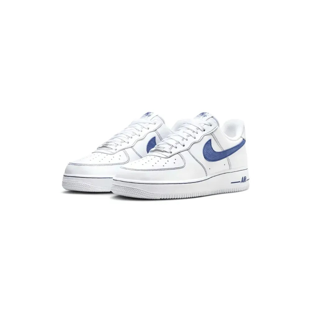 Nike Air Force 1 Low LV8 White Deep Royal Blue — 38 / 39 / 40 / 41 / 42 / 43, Novo