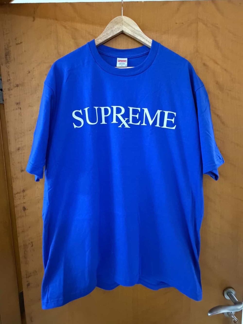 Camiseta Supreme RX Royal FW25-W17 — XG, Novo