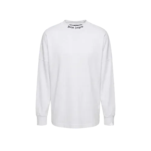 Camiseta Palm Angels Classic Logo Long Sleeve White