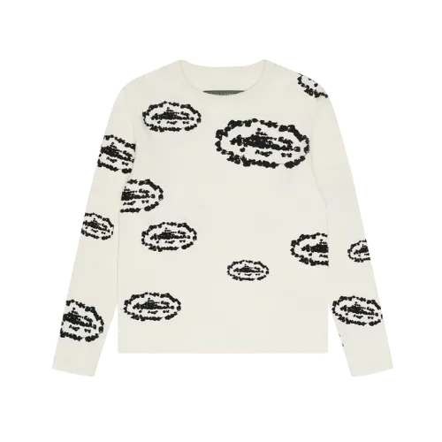 Corteiz x Denim Tears Suéter Island Waffle Thermal Cream
