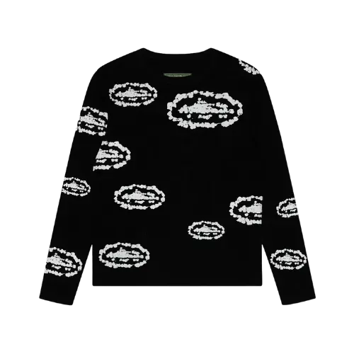 Corteiz x Denim Tears Suéter Island Waffle Thermal Black
