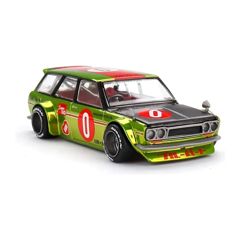 Kaido House x Mini GT Datsun 510 Wagon Og Flow Yellow #164 - Droper