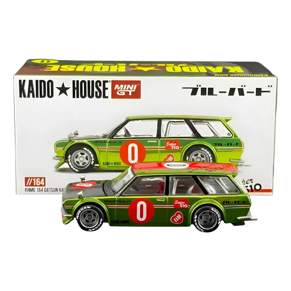 Kaido House x Mini GT Datsun 510 Wagon Og Flow Yellow #164 - Droper