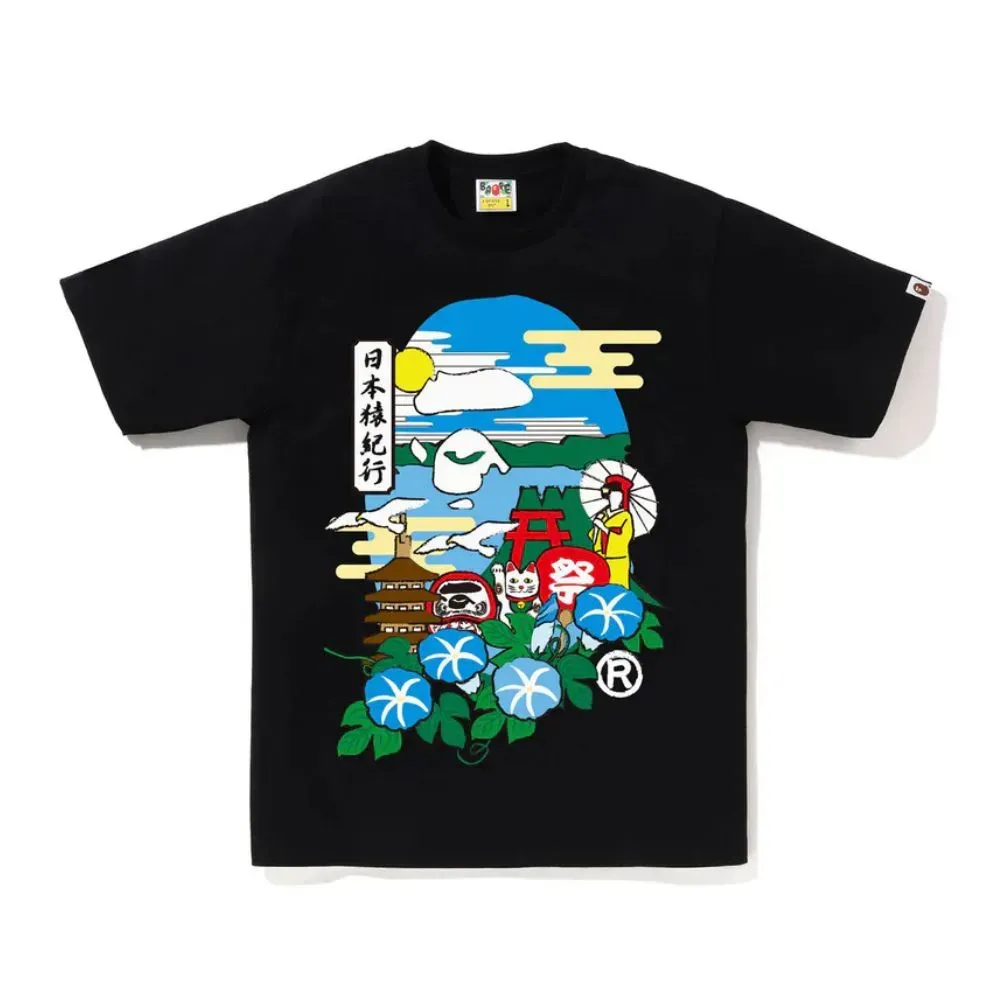 Camiseta Bape Japan Culture Spring Ape Head Black - Droper