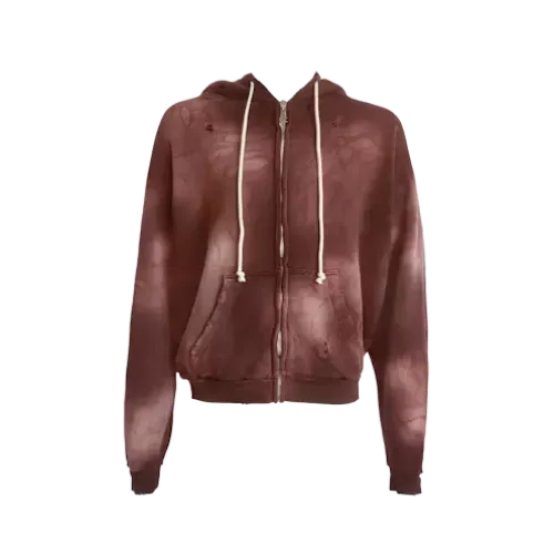 Jaqueta Hellstar Tribal Zip-Up Brown