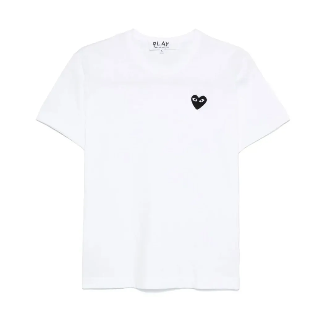 Camiseta Comme des Garçons PLAY Mini Heart Logo White - Droper