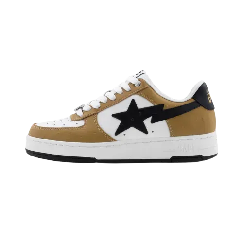 A Bathing Ape Bape Sta #3 Brown Black Ostrich
