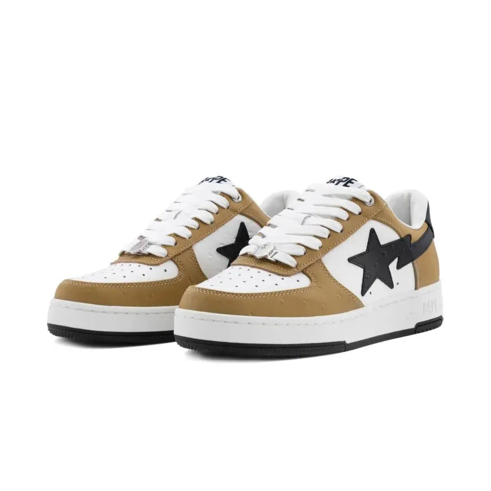 A Bathing Ape Bape Sta #3 Brown Black Ostrich - Droper