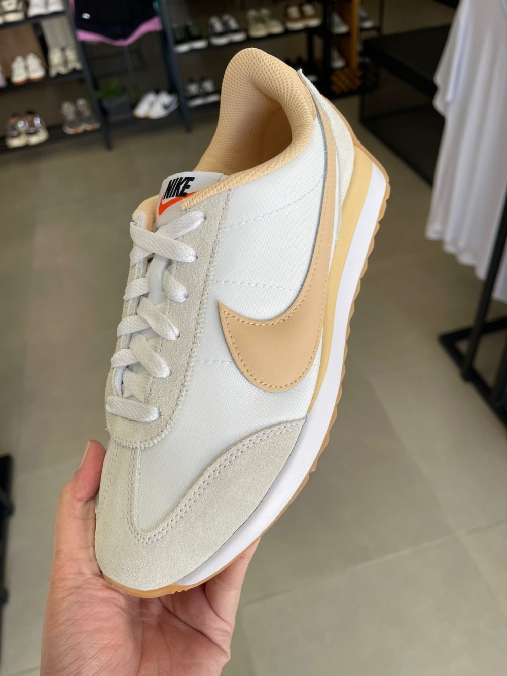 Nike Cortez White Dark Raisin Hemp Infantil
