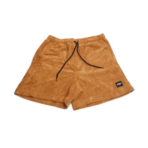 Shorts Stay Company Cotelê Mustard