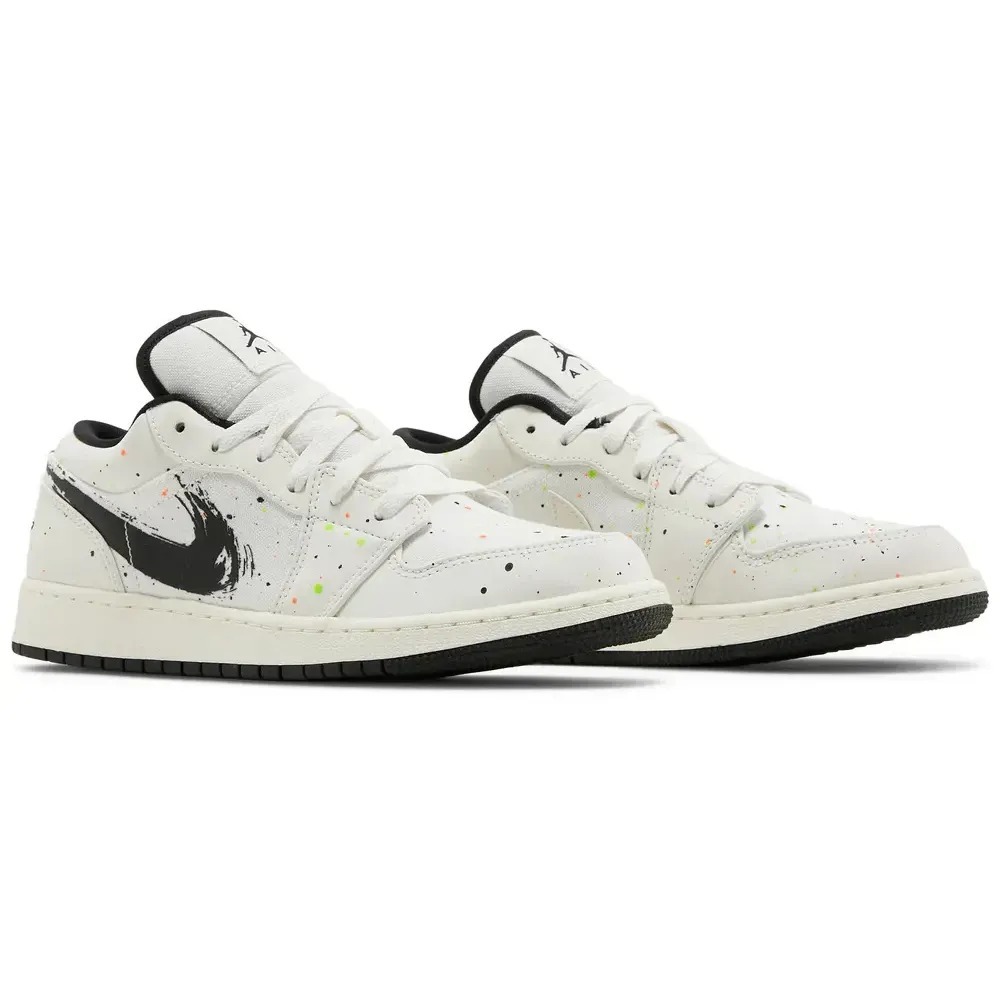 Air Jordan 1 Low SE GS Paint Splatter — 34.5 / 35.5 / 36 / 37 / 37.5 / 38, Novo