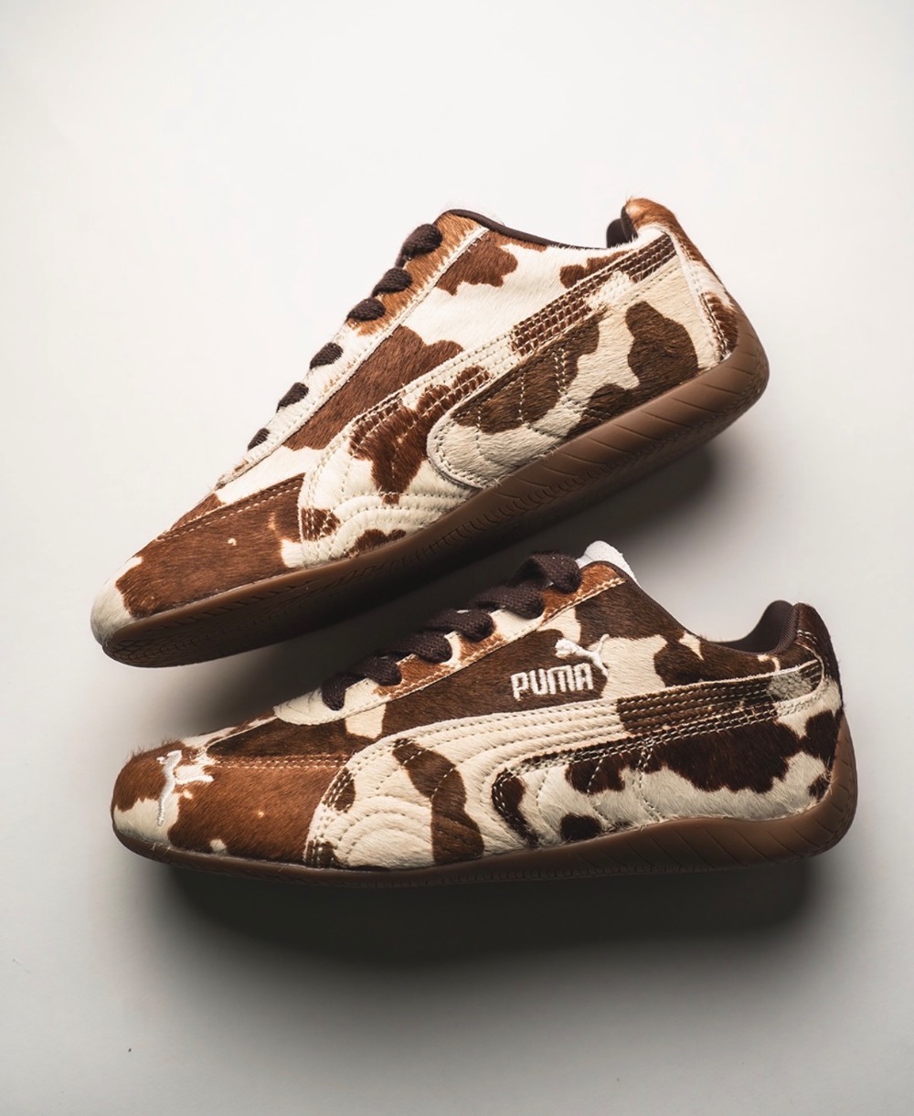 Puma Speedcat Cow Print Chocolate Brown Gum — 36, Novo