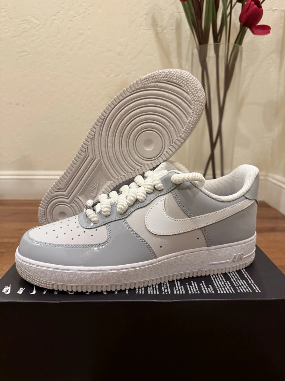 Nike Air Force 1 Low Wolf Grey Vast Grey White — 37 / 37.5 / 38 / 39 / 39.5 / 40 / 40.5 / 41 / 42 / 42.5 / 43 / 43.5 / 44, Novo