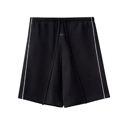 Shorts Fear of God Essentials Basketball Fleece Jet Black Cloud White