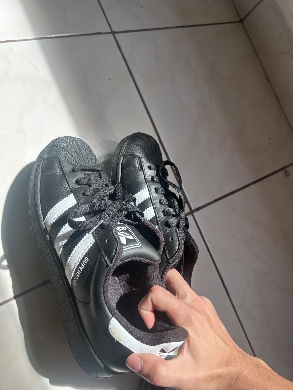 adidas Superstar II Core Black Off White Gold Metallic — 41, Novo