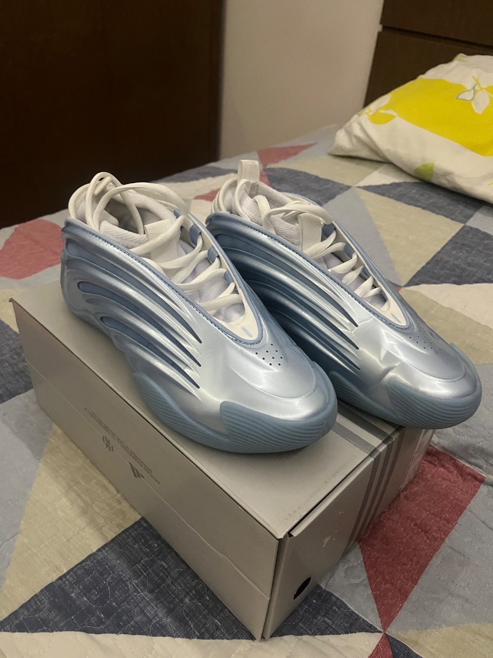 adidas Harden Volume 9 Glow Blue Cloud White Core Black