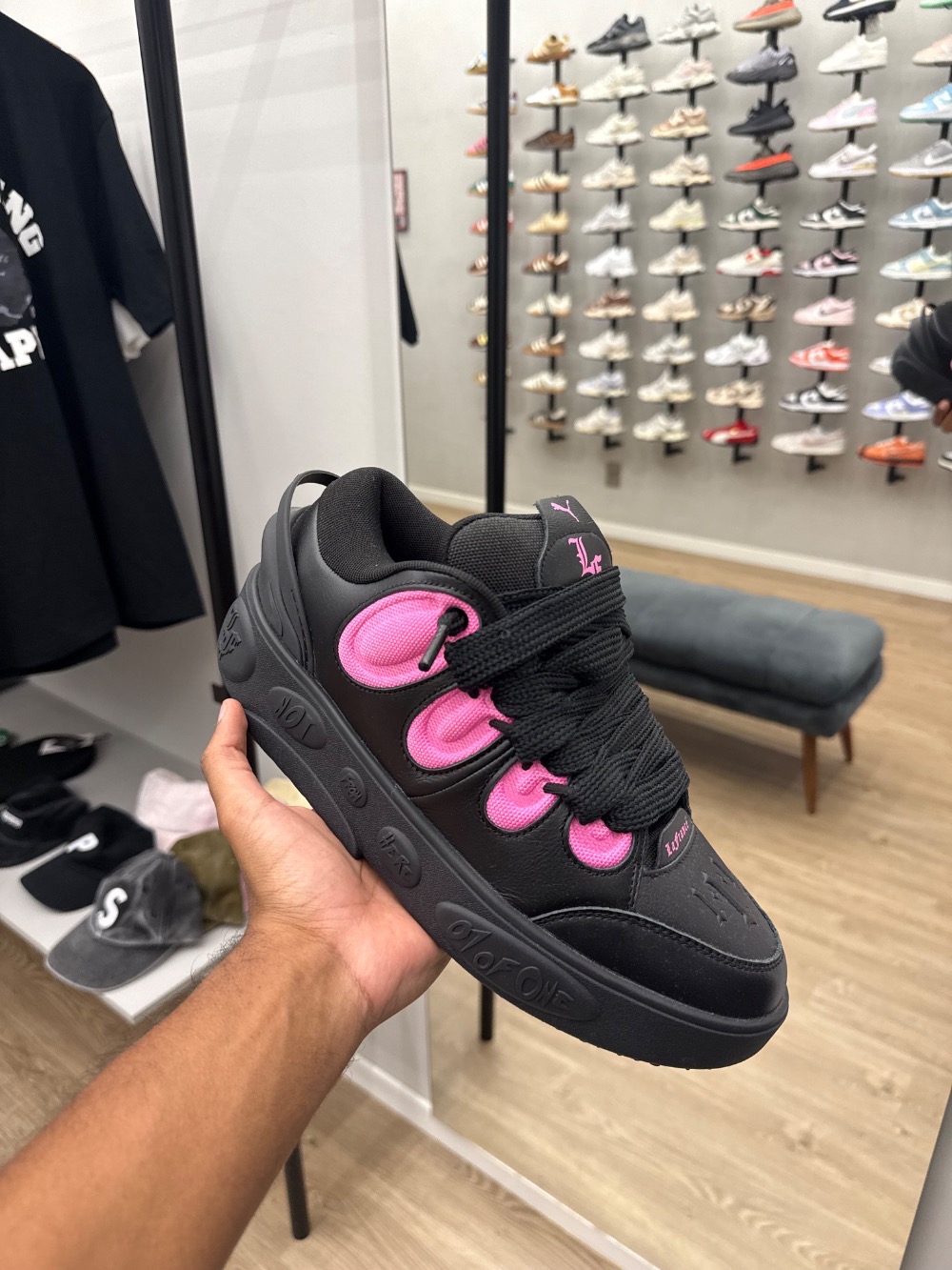 Lamelo Ball x Puma Lafrancé Moment Black-Glowing Pink