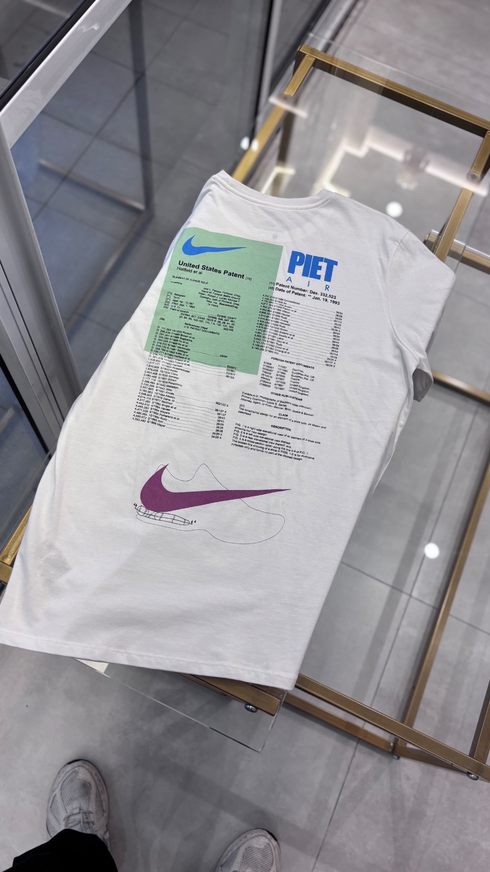 Piet x Nike Camiseta F&F Branca — M, Novo