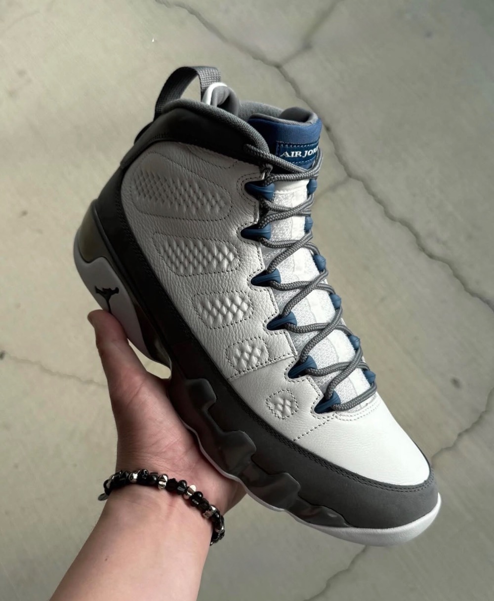 Air Jordan 9 Flint Grey French Blue