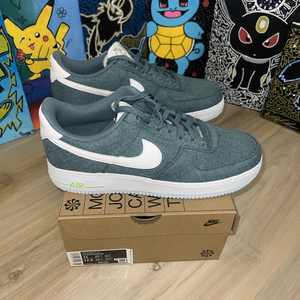 Nike Air Force 1 Low Ozone Blue White — 38, Novo