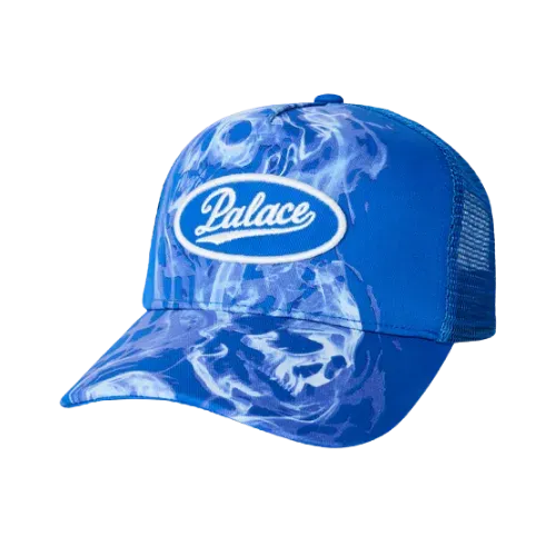 - Men's Blue Palatial 5-Panel Frame P Palasonic Palace Blue Palatial Trucker Smoked ブルー　PALACE SS26 US - 帽子
