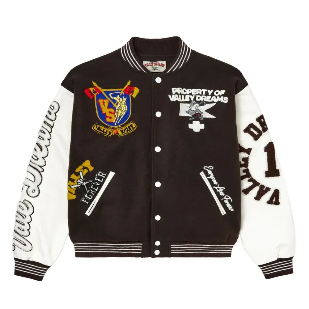 Imagem Jaqueta Vale Lives Forever Alumni Varsity Brown